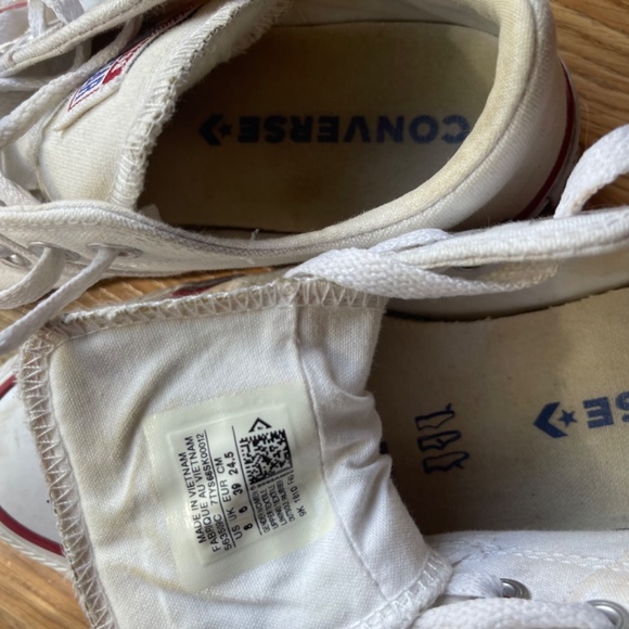 White Converse Sneakers - Picture 2 of 3